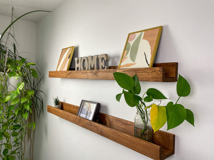 Picture Ledge Shelf, Rustic Wooden Picture Ledge Shelf, Rustic Floating Shelf, Wood Ledge