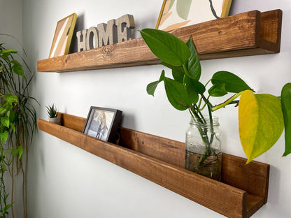 Picture Ledge Shelf, Rustic Wooden Picture Ledge Shelf, Rustic Floating Shelf, Wood Ledge